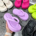 2025new arrival stepping on shit touching flip flops for women summer ins trendy fairy style casualthick sole flip flops beach sandals