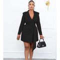 D3066 autumnew arrivalelegantwork clothing office silm strap suit skirtplus size cross-border dress