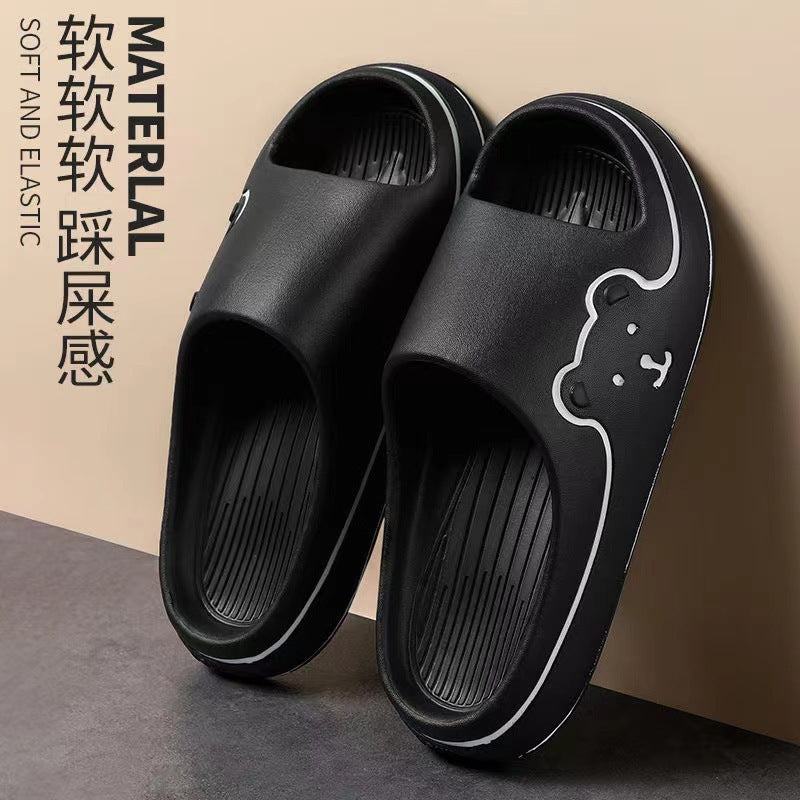 Women's slippers - indoor/outdoor, student dorm, home, bathroom, non-slip, thong sandals, candy colors, flat beach slides