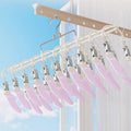 Sock drying rack with clip stainless steel for home balcony dormitory drying intimates underwear handy gadget windproof baby sock clip