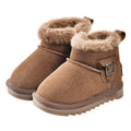Sheepskin all-in-one snow boots kidswinternew arrival boys shoes girl waterproofnon-slipthickened large cotton shoes