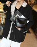 Genuine leather bag women's 2024 spring and summer new arrivalclassy niche small toe first layer cowhide women's bag shoulder crossbody bag