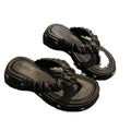 Y2 star flip-flops women's outerwear summer thick sole non-slip heightened flip-flops women's 2024new arrivaleasiest for matchfashion slippers