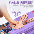 New eva stationery box, drop-resistant, water-repellent, large capacity, cartoon pencil case, multifunctional 3d leather material, waterproof and water-repellent