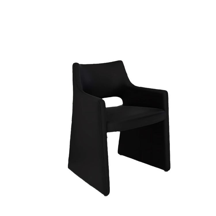 Italian style home dining chair backrest chair bar sales department reception negotiation table and chair combination solid wood armrest soft bag