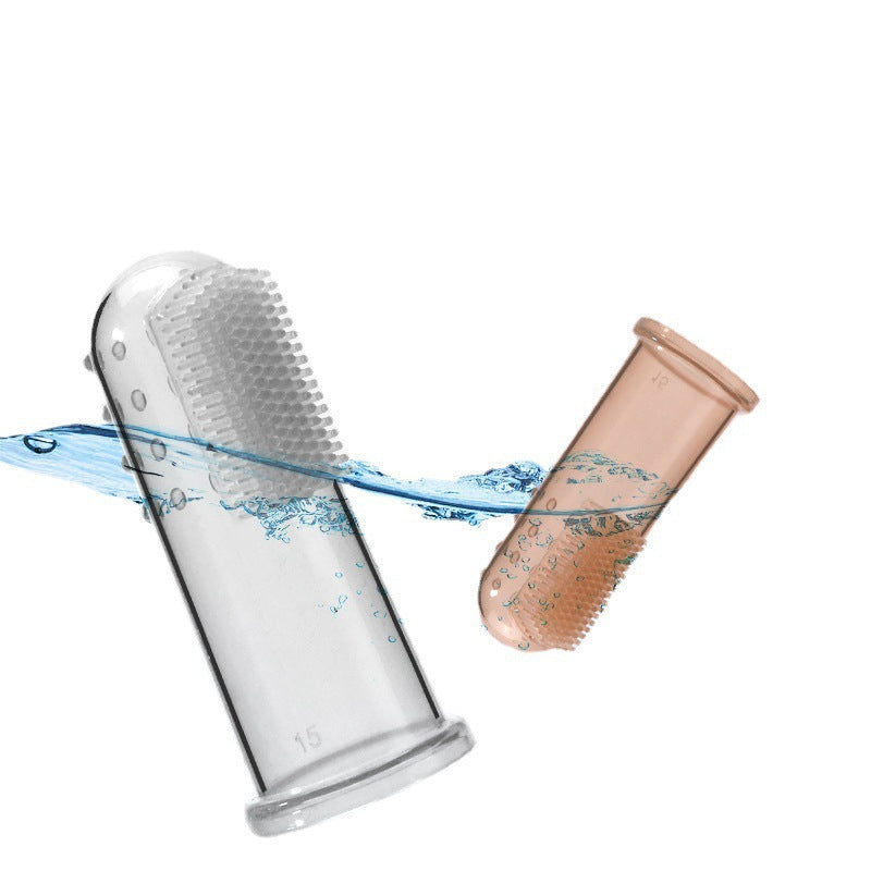 Baby toothbrush baby finger toothbrush tongue coating cleaning toothbrush silicone soft bristle baby tooth brush finger cover toothbrush box