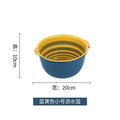 Double-layer sink drain basket six-piece set kitchen living room for home fruit washing plate casual plastic rice washing basket