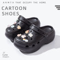 Thick sole crocs women's toe cap non-slip deodorizing filter not tired feet summer 2025 new arrivalfashion slippers women's outwear