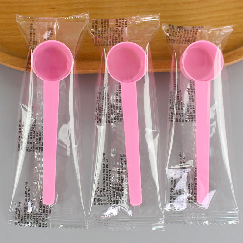 Individually wrapped mask powder scoop, 10ml plastic measuring spoon, suitable for feed, fertilizer, pesticide, laundry powder, holds 10 grams of water