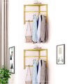 No punching corner coat rack wall hanging storage bedroom entrance for home simple coat rack corner storage clothes drying rack