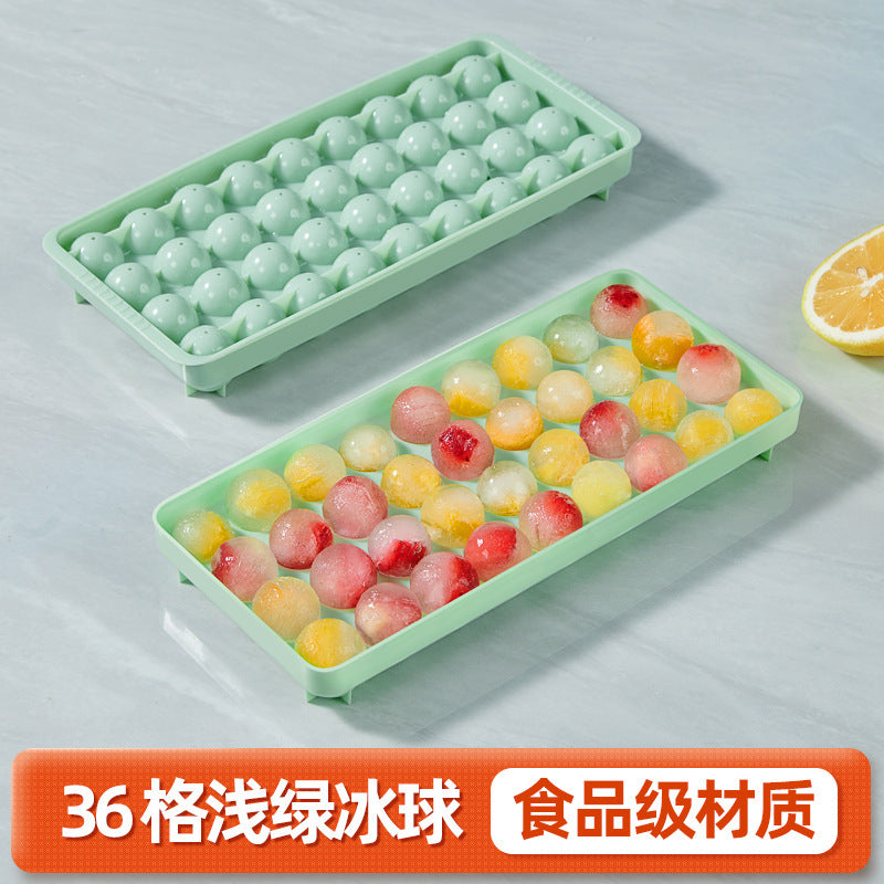 Whiskey ice ball mold - food grade silicone ice cube tray for making round ice balls
