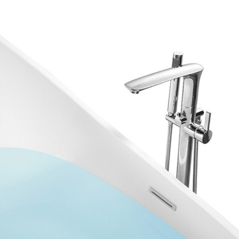 Sannora bathroom small apartment bathtub boat type thin edge acrylic independent bathtub double couple model