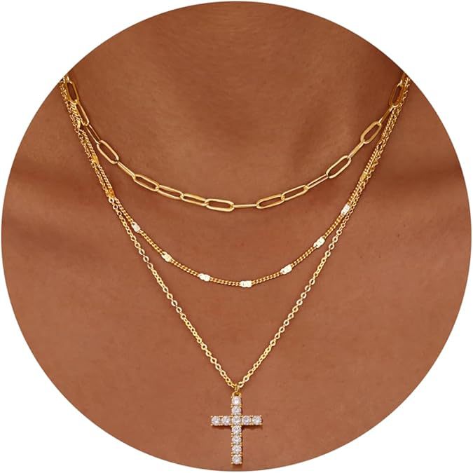 new arrivalfashioncasual stackable exquisite 14k gold-plated fashionbows paper clip pendant necklace