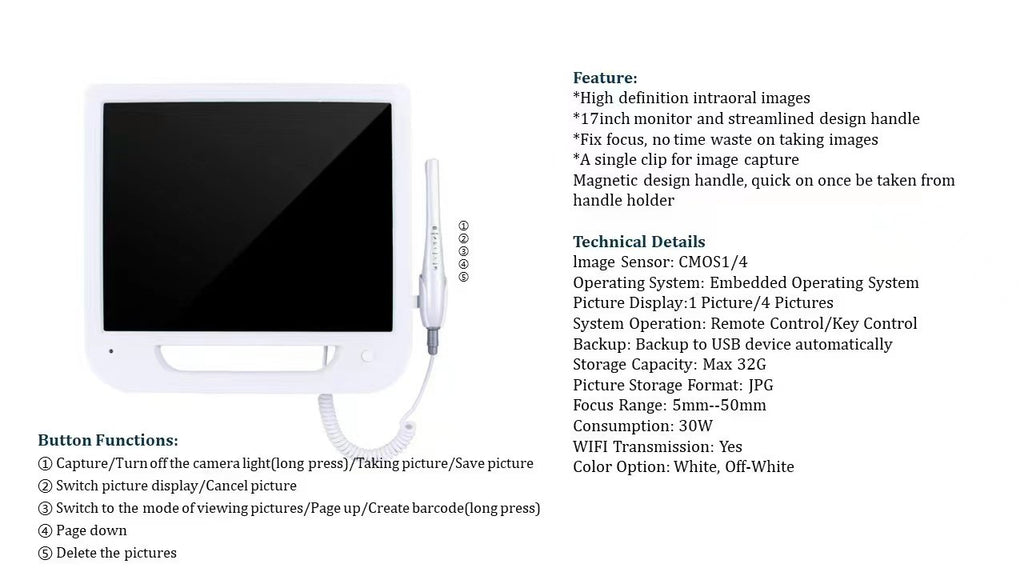 Cross-border monopoly dental oral endoscope integrated machine high definition camera observation instrument dental endoscope instrument