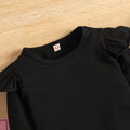 European and american style autumn outfit: girls' ribbed knit pullover top, plaid pleated skirt, and hat three-piece set for cross-border e-commerce