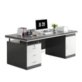 New arrival: executive desk - minimalist modern office desk and chair set for employees, home office, and computer use