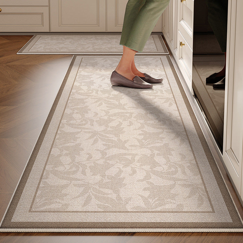 Kitchen floor mat non-slip oil-proof waterproof wipeable no-wash stain-resistant  new special carpet no-wash foot mat