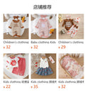 Children's clothing cross-border european and american girls pink vest + skirt two-piece set children's clothing suit