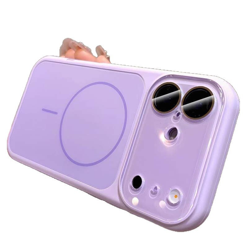 Crystal lens wide view silicone case - cross-border compatible apple 17 pro max phone case - apple 16 instantly transforms to 17 case
