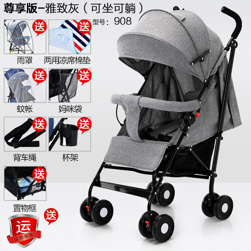 Wholesale baby strollers, umbrella strollers, sit and lie down, lightweight, foldablekids baby umbrella handle stroller, bb stroller, dropshipping