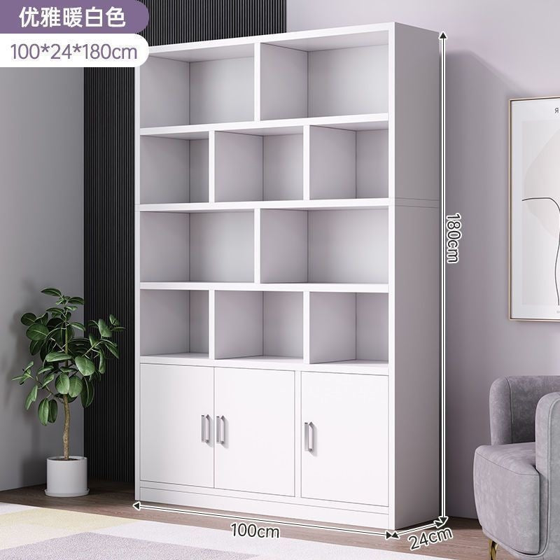 Bookshelf floor-standing storage rack living room for home wall-mounted storage cabinet storage cabinet office filing cabinet simple bookcase