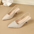 summer new arrival: plus size women's casual comfort pointed-toe fashion high heels for wholesale