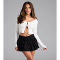 new arrival:  &  hot-selling sweetheart tiered cake skirt high-waisted ruffle mini skirt pants