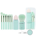 Portable makeup brush for export - pink powder brush, single-use blush & setting powder brush, retractable beauty brush