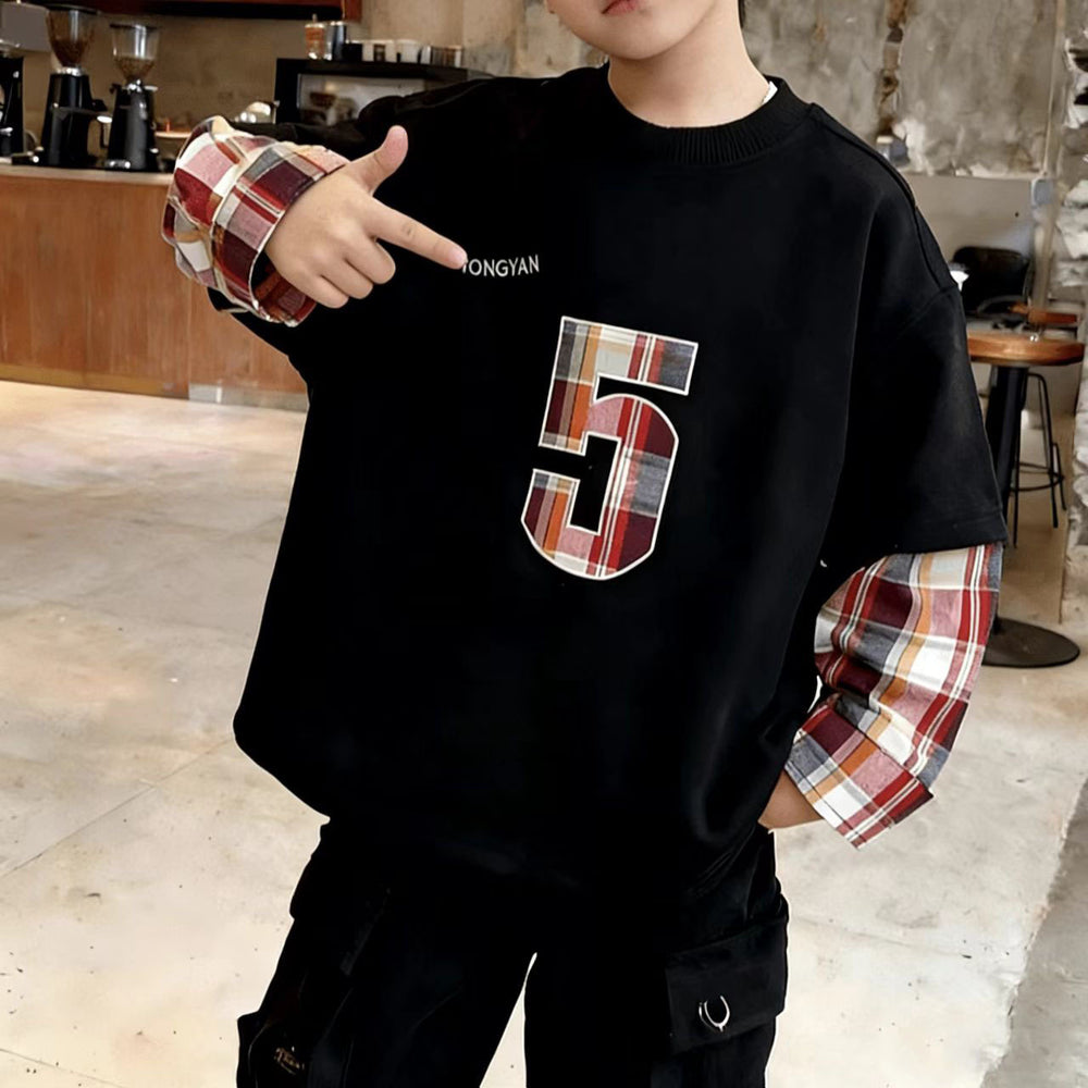 new arrival topspatchworkloose chinese cotton round neck long sleevest-shirtwestern style chinese cotton bottom shirtautum
