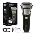 reciprocating floating 3-blade electric shaver, full body washable razor, fast charging beard razor wholesale