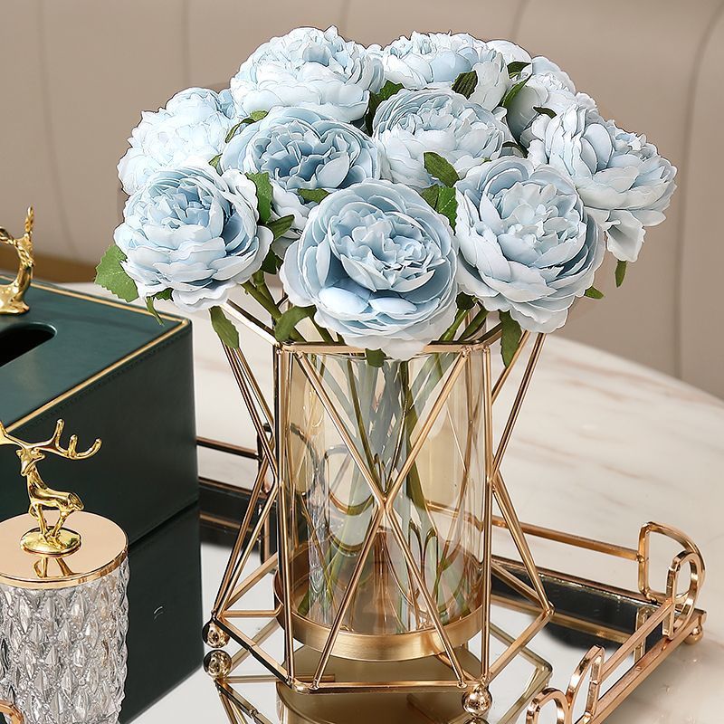 Luxury-style creative hydroponic glass vase - high-end living room & dining table decor - premium floral arrangement display piece