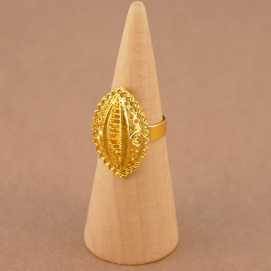 middle east ethiopian gold necklace/earrings/ring/bracelet, eye design 4-piece jewelry set
