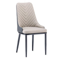 Restaurant & hotel leather upholstered chair - nordic dining chair - modern minimalist casual backrest stool - t28 chair