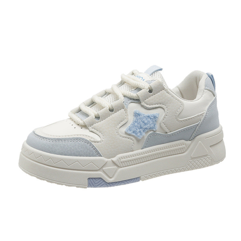 Best selling star white shoes women's 2026 new arrival sneakers easiest for match breathable spring & fallthick solecasual sports women's shoes