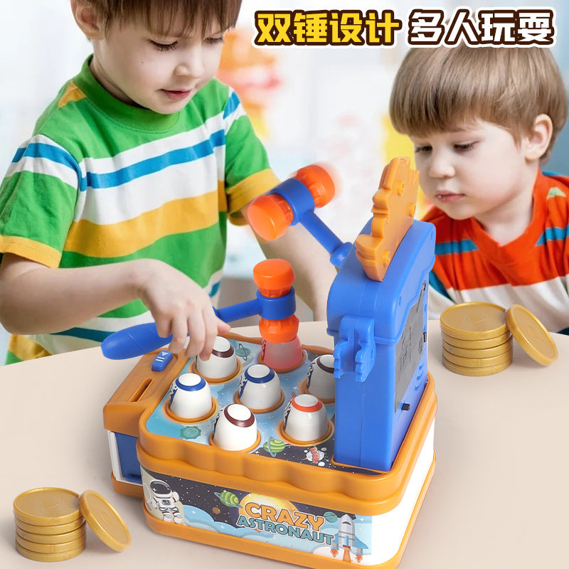 new arrival space whack-a-mole toy educational fun kids boys challenge game machine decompression family interaction