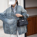 First-layer cowhide niche style design tote bag classy sense 2024fall and winter novice hand-held kelly bag shoulder crossbody bag for women