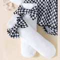 e-commerce autumn baby and toddler girl's three-piece set for the us and european markets, including a flutter-sleeve long-sleeved romper, pants/skirt, socks, and a headband