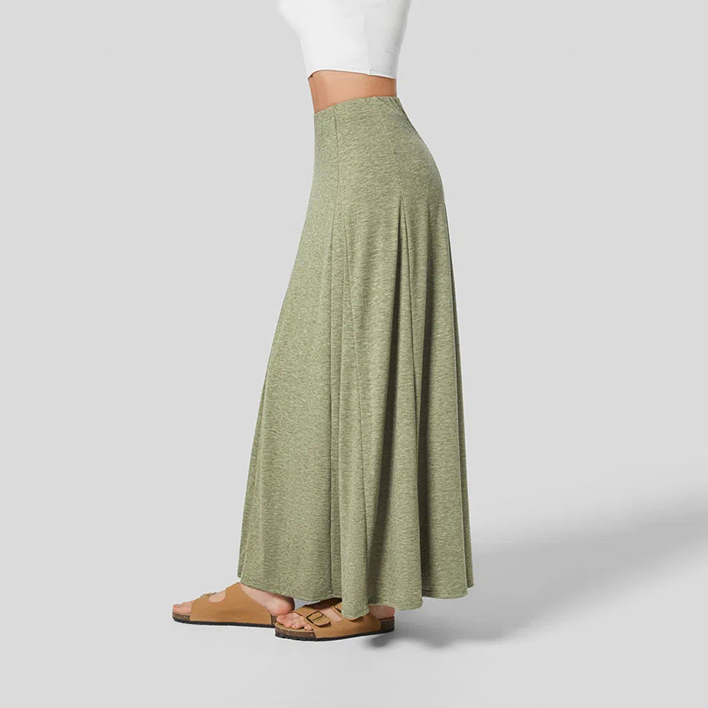 Insfashion cross-border fashioncasualpatchwork large swing knitted loose skirt summernew arrival