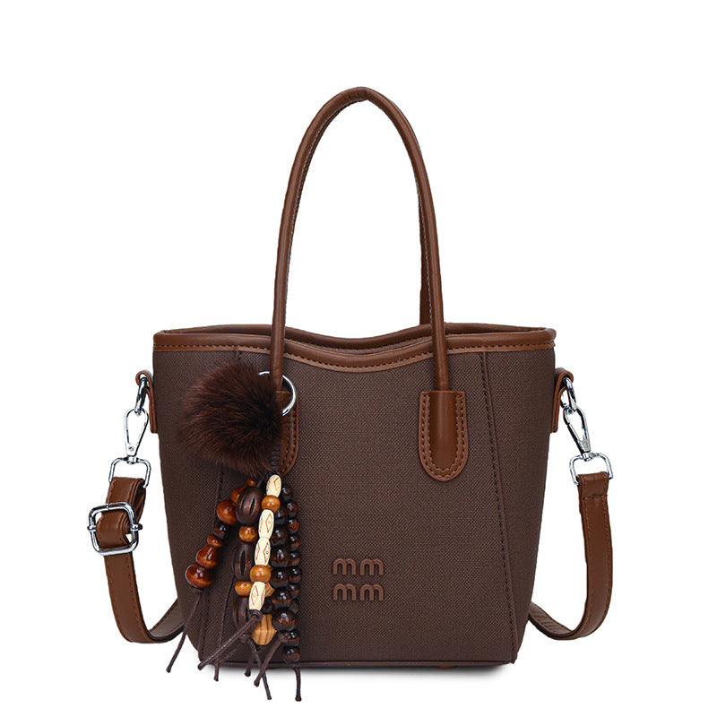 retro satchel bag for women 2025new arrivaltrendyeasiest for match shoulder crossbody bag classy sense work clothing bucket bag