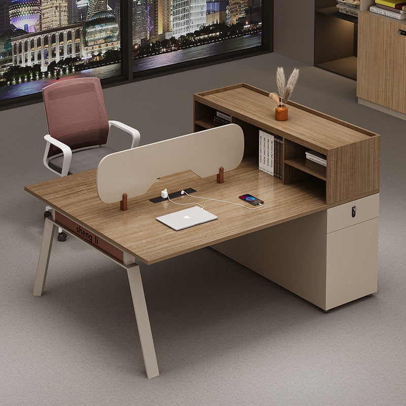 Saint li fashionable minimalist modern office desk employee workstation desk chair multi-person combination booth financial computer desk with