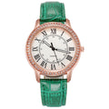 Wish women's watch new arrival - ladies' minimalist diamond-accented luminous retro quartz watch with leather strap - white (direct from manufacturer)