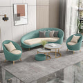 Nordic single sofa - ideal for clothing stores, beauty salons, hotel lounges, and small apartments - curved accent chair for home use