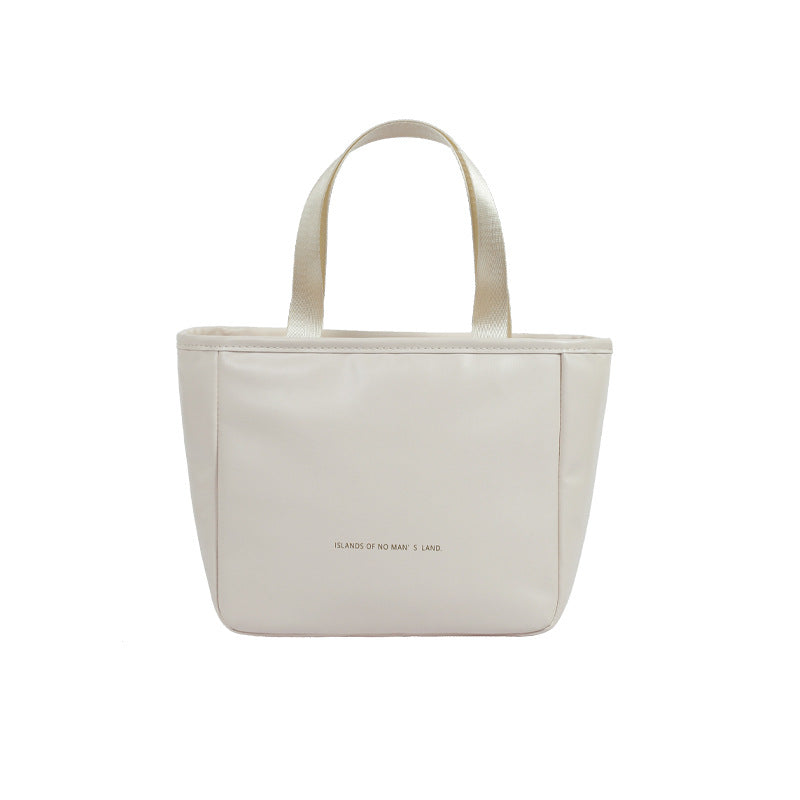 New large-capacity pu thermal insulation bag waterproof thermal insulation aluminum foil portable lunch box bag bento bag lunch bag wholesale