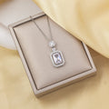 X-8178 silver white necklace