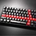 Carbon fiber side-engraved keycaps, 119 keys, compatible with wooting bee magnetic switch mechanical keyboards, pbt keycaps, universal fit