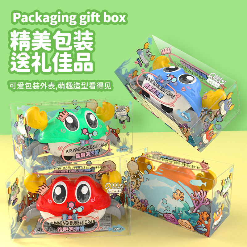 Kids' two-way pull-back car - durable, inertia-powered, crab-themed toy for baby boys - educational crawling cartoon toy