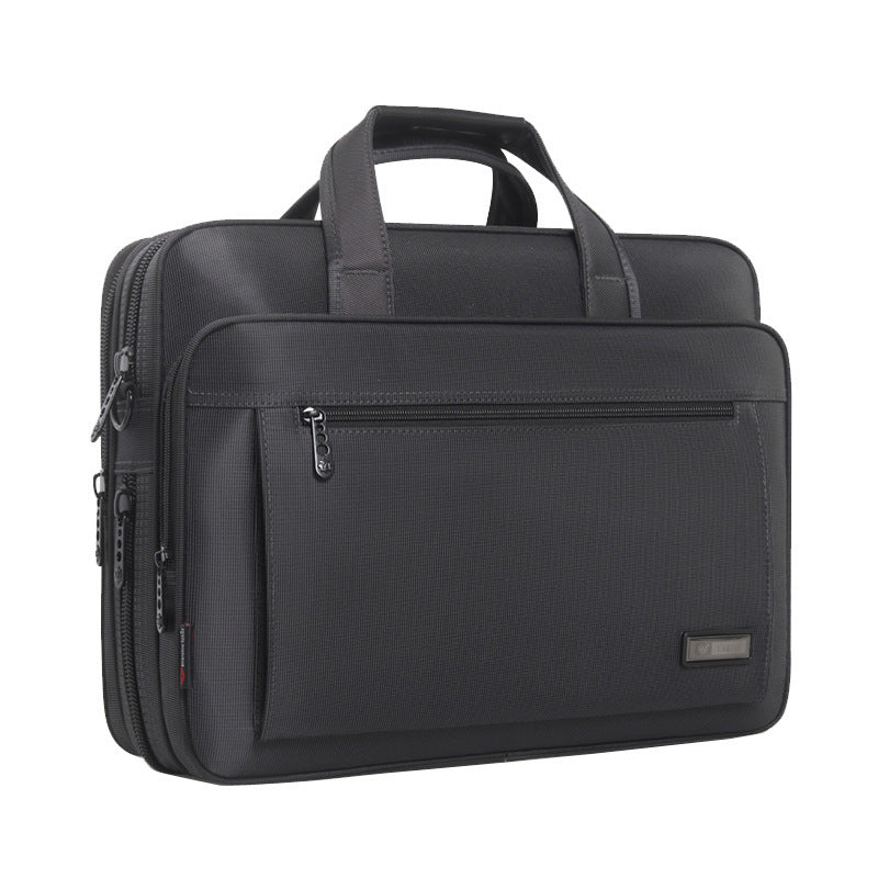 Conference bag waterproof oxford cloth briefcase textured multi-layer large capacity business office computer bag multi-layer briefcase