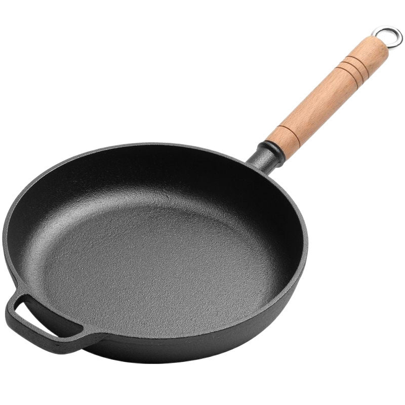 Cast iron pan frying pan wok uncoated non-stick pancake special pan cake gripper pizza baking pan factory