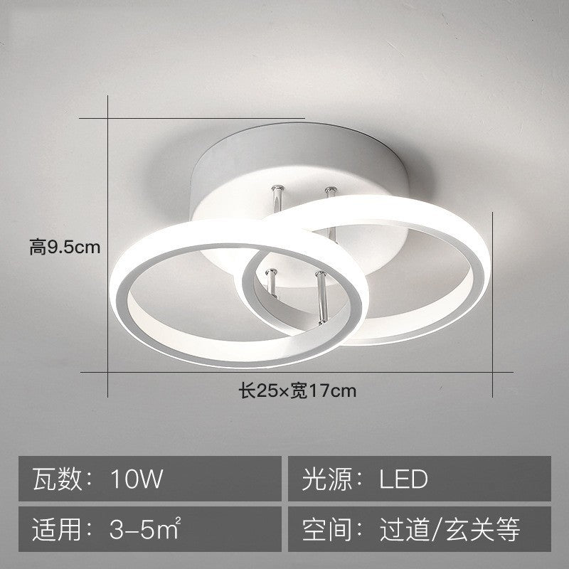 Hallway aisle light modern minimalist entryway ceiling light smart stepless remote control cloakroom stairway balcony foyer light