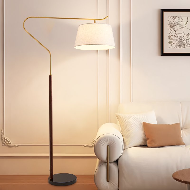 French medieval floor lamp american retro living room sofa side vertical table lamp tea room bedroom study atmosphere lamp